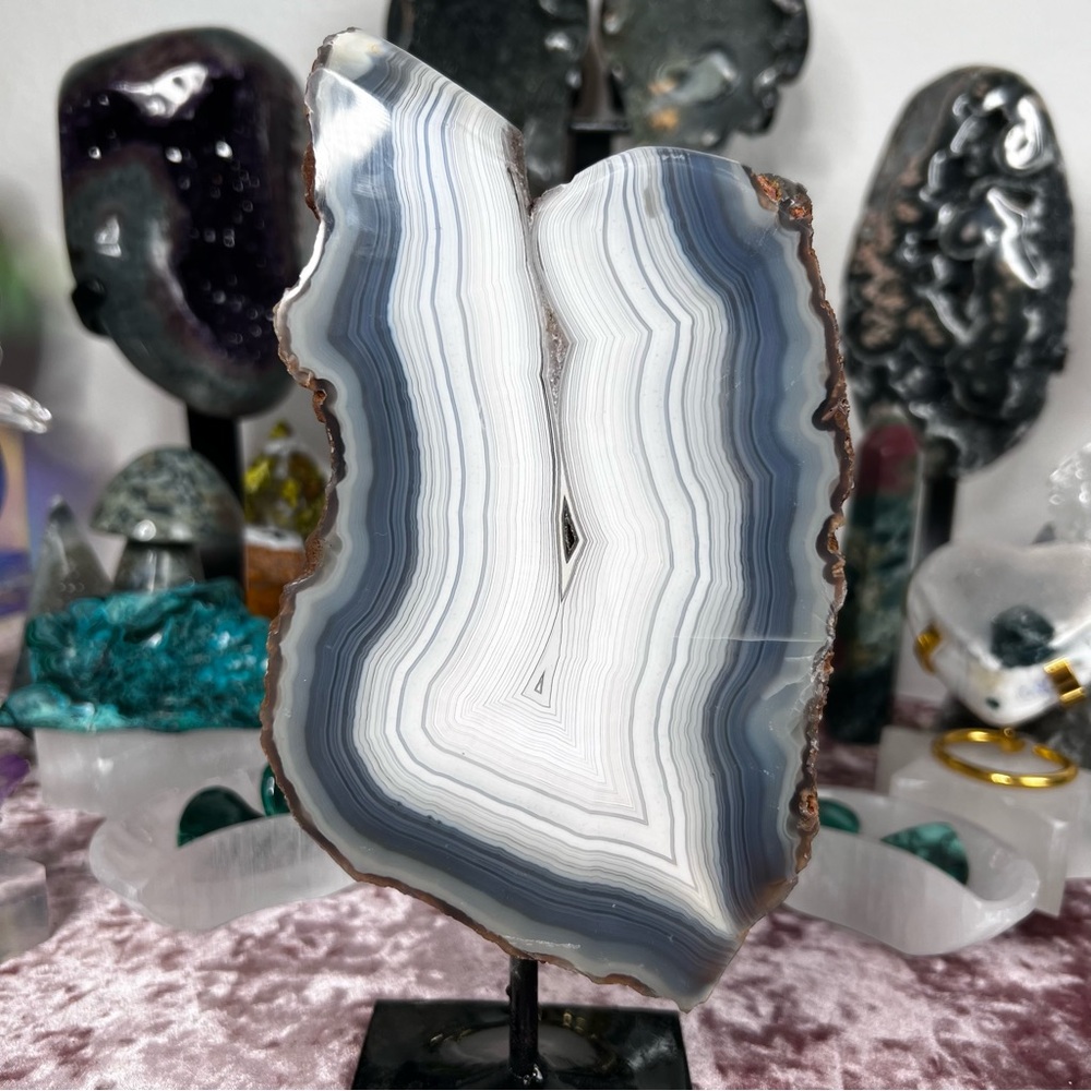Polished Agate on Stand 🌊🫧🌊 PAS2